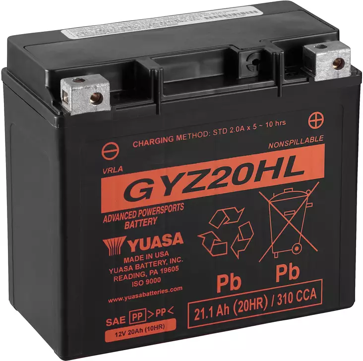 Yuasa akku, GYZ20HL (wc) - Akut - D270304 - 1