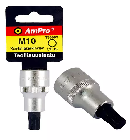 Xzn-kärkihylsyt 1/2" 12pt ampro - Hylsyt ja voimahylsyt - LX4525 - 1