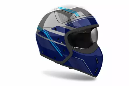 Airoh Kypärä J 110 Slim Sininen Kiiltävä - Avokypärät - D506785 - 2