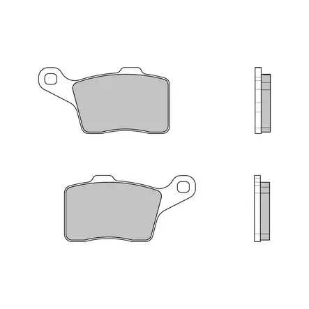 Brembo Jarrupalat Ski-Doo/Lynx - Moottoripyörän jarrupalat - D105165 - 1