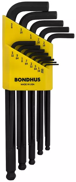 Kuusioavainsarja 0.05-3/8" pallopää tuum - Työkalut - LX6455 - 1