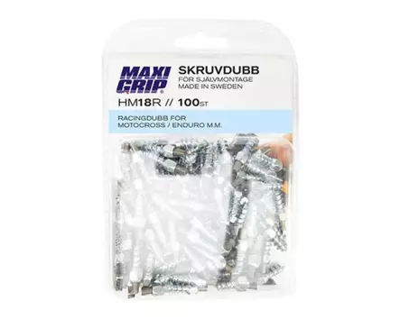 MaxiGrip Nastasarja 18mm Racing 100pakk Sis. työkalu - Mönkijän lumiketjut - D163015 - 2