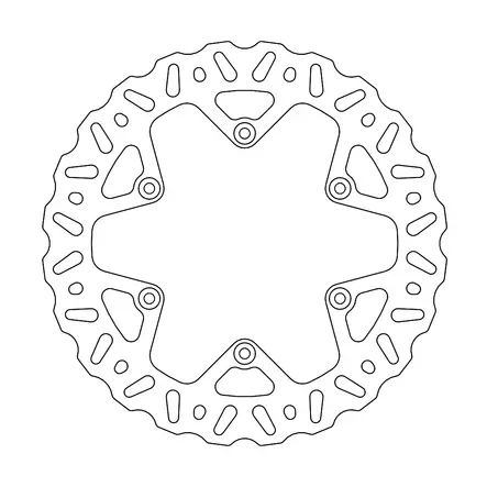 Moto-Master Nitro Jarrulevy taakse Yamaha YZ450F 18-19 - Moottoripyörän jarrulevyt - D245505 - 1