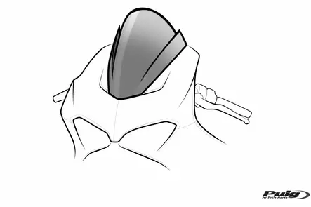 Puig Z-Racing Screen Kawasaki Zx-6R 18' C/Orange - Moottoripyörän katteet ja tuulenohjaimet - D391165 - 1