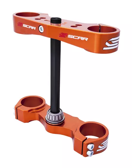 Scar Triple Clamps - Ktm Offset:22mm Orange color - Moottoripyörän T-kappaleet - D440555 - 1