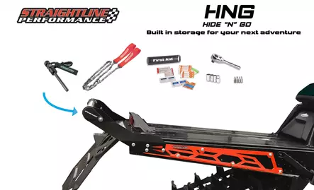 SPI Takapuskuri Hide'N"Go Polaris Matryx 155" Musta/Musta - Moottorikelkan takapuskurit - D417425 - 2