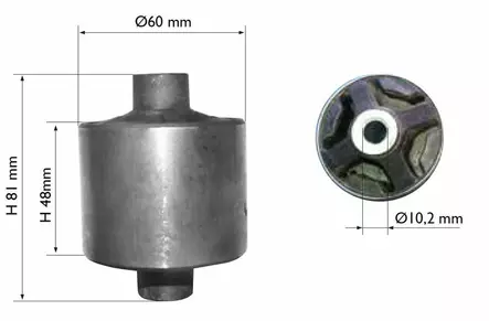 Vaihteiston kumityyny, Ligier Lombardini Progress , (0131820) - Mopoauton moottorin osat - D484625 - 1