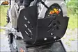 AXP Skid Plate PHD 6mm Black/Blue Sticker Yamaha YZ450F15-17 / YZ250F 15-18 - Moottoripyörän pohjapanssarit - D243575 - 1