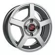 Barzetta Carrello Silver kärryn vanne 4.5x13 - Asuntovaunun ja peräkärryn vanteet - 499-68565 - 1