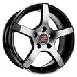 Barzetta Inverno Black Polished alumiinivanne 6.5x16 - 16-tuumaiset alumiinivanteet - 499-112375 - 1
