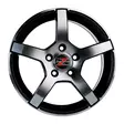Barzetta Inverno Black Polished alumiinivanne 6.5x16 - 16-tuumaiset alumiinivanteet - 499-112375 - 2