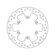Brembo Serie Oro jarrulevy - Moottoripyörän jarrulevyt - D122895 - 1