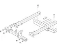 Bronco Adapteri V-auralle 75-804800 Yamaha Lejab puskulevyrunkoon - Mönkijän Bronco puskulevyn rungot - D522105 - 1