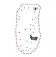 DFK Oven Sarana- + ovikiinnikesarja Vasen Polaris Ranger 570 Midsize 2022-> - DFK hyttien varaosat ja tarvikkeet - D538845 - 1