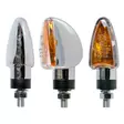 Forte Vilkut, Mini Laser, Kromi, E-hyv., Pari, p. 70mm - Moottoripyörän vilkut - D479045 - 1