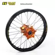 Haan wheel SX85 21-24 16-1,85 BLACK RIM/ORANGE HUB - Moottoripyörän vanteet - D404975 - 1