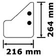 Hydrofoil stabiliser up to 200 HP - Veneen trimmisarjat ja -levyt - D258995 - 2