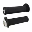 ODI (Single-Clamp) GRIPS RUFFIAN ATV/PWC - V2.1 L/O 125mm ¾ Flg Black w/Silver C - Moottoripyörän kahvakumit - D510095 - 1