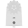 Oregon Versacut terälaippa .325" 1.5mm 15" - Moottorisahan terälaipat .325" - 158VXLGK095 - 2