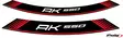 Puig Kit 8 Rim Strips Kymco Ak550 C/Red - Moottoripyörän vanneteipit - D302855 - 1