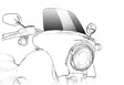 Puig Touring Screen Harley Davidson Softail Sport Glide - Moottoripyörän katteet ja tuulenohjaimet - D466095 - 1