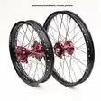 REX WHEELS 19-2,15 CRF450 13-.. MUSTA VANNE/PUNAINEN NAPA 25MM - Moottoripyörän vanteet - D221925 - 1
