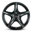 Ronal R41 MATT BLACK alumiinivanne 8.0x17 - 17-tuumaiset alumiinivanteet - 499-183325 - 1