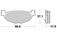Sbs Jarrupalat Carbon Tech - Moottoripyörän jarrupalat - D220595 - 1