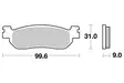 Sbs Jarrupalat Carbon Tech Taakse - Moottoripyörän jarrupalat - D220895 - 1