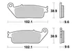 Sbs Jarrupalat Ceramic - Moottoripyörän jarrupalat - D220805 - 1