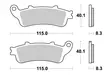 Sbs Jarrupalat Ceramic - Moottoripyörän jarrupalat - D220905 - 1