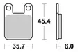 Sbs Jarrupalat Ceramic - Moottoripyörän jarrupalat - D2535 - 2