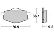 Sbs Jarrupalat Ceramic - Moottoripyörän jarrupalat - D2555 - 1