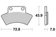 Sbs Jarrupalat Racing Sintered - Moottoripyörän jarrupalat - D220885 - 1