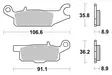 Sbs Jarrupalat Racing Sintered - Moottoripyörän jarrupalat - D221005 - 1