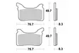 Sbs Jarrupalat Racing Sintered - Moottoripyörän jarrupalat - D68455 - 2