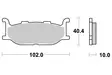 Sbs Jarrupalat Sintered - Moottoripyörän jarrupalat - D2685 - 2