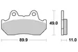 Sbs Jarrupalat Sintered Taakse - Moottoripyörän jarrupalat - D2505 - 1