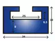 Sno-X Liukukisko Yamaha 142cm Grafiitti - Moottorikelkan liukukiskot - D10055 - 1