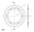 Supersprox Stealth Takaratas Musta - Moottoripyörän takarattaat - D294245 - 2