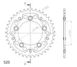 Supersprox Stealth Takaratas Oranssi - Moottoripyörän takarattaat - D295285 - 2