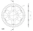 Supersprox Stealth Takaratas Punainen - Moottoripyörän takarattaat - D294025 - 2