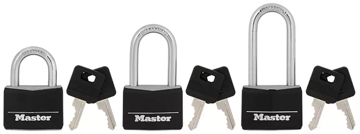 Riippulukot vinyyli musta - Levyjarrulukot ja riippulukot - LX6385 - 1