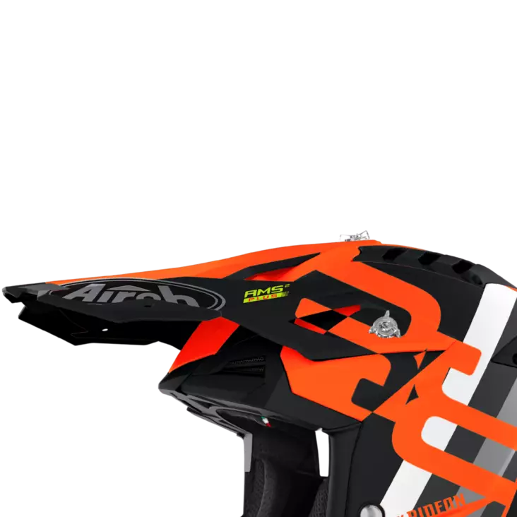 Airoh Aviator 3 Lippa Rainbow oranssi matta - Offtoad kypärien lipat - D388555 - 1