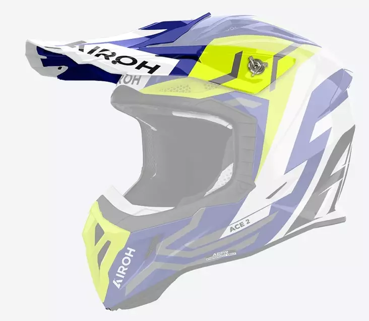 Airoh Aviator Ace 2 Peak Ground Yellow Gloss - Offtoad kypärien lipat - D499145 - 1