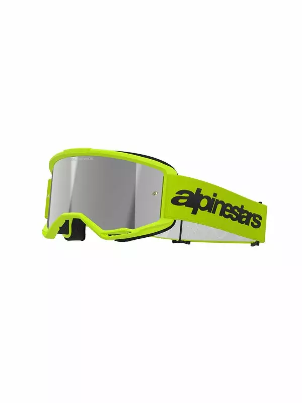 Alpinestars Ajolasit Vision 3 WORDMARK Keltainen Fluo Peili Hopea - Crossilasit - D500315 - 1