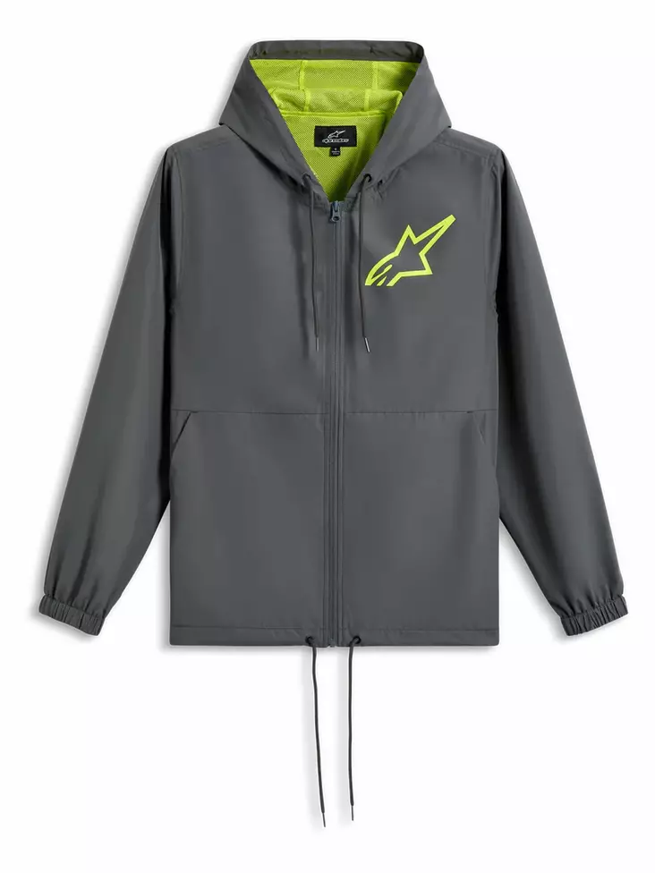 Alpinestars Jacket Speeder Chromium Windbreaker Charcoal Fluo Yellow - Vapaa-ajan takit - D520085 - 1