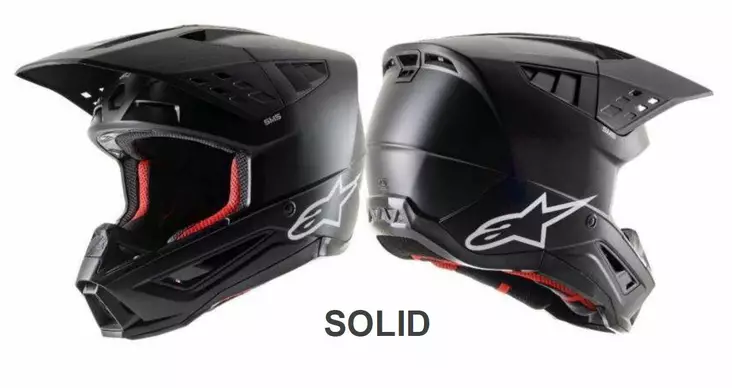 Alpinestars Kypärä S-M5 Mattmusta - Crossikypärät - D328095 - 1