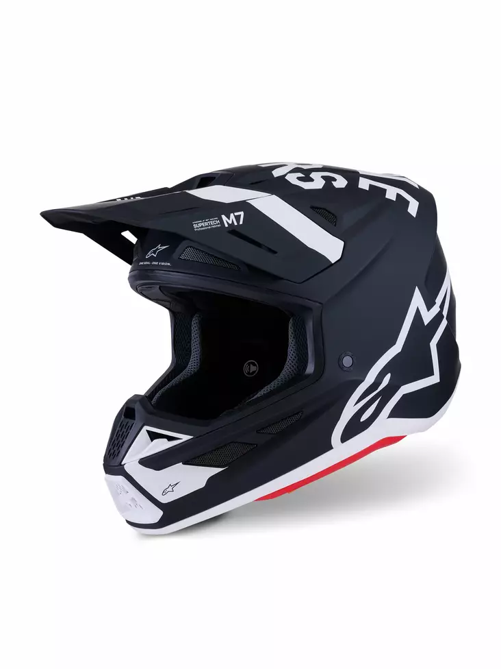 Alpinestars Kypärä S-M7 Dasher Musta/Valkoinen - Crossikypärät - D513805 - 1