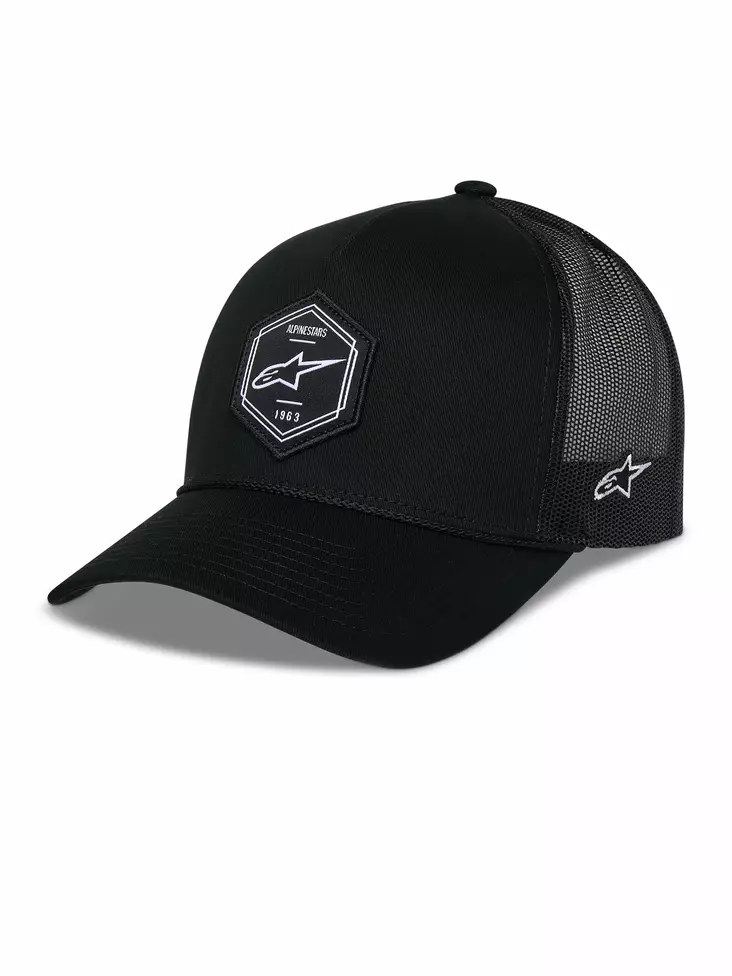 Alpinestars Lippis Hexeon Trucker Snapback Musta/Musta One Size - Pipot - D538175 - 1